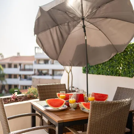Sunny Terrace With Heated Pool View